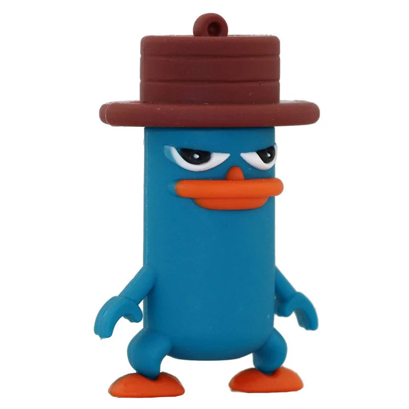 USB Flash Drive Pendrive Funny Lovely Perry the Platypus Shape Flash Memory 2.0 Pen Memory U Disk 4G 8G 16G 32GB 256GB USB Drive