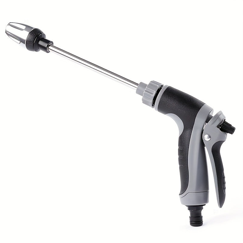 High-Pressure Car Wash Foam Gun with Long Handle - Adjustable Spray Nozzle for Cleaning, Watering, and Tire Inflation - Includes Foam Cannon and Pressure Spray Bottle