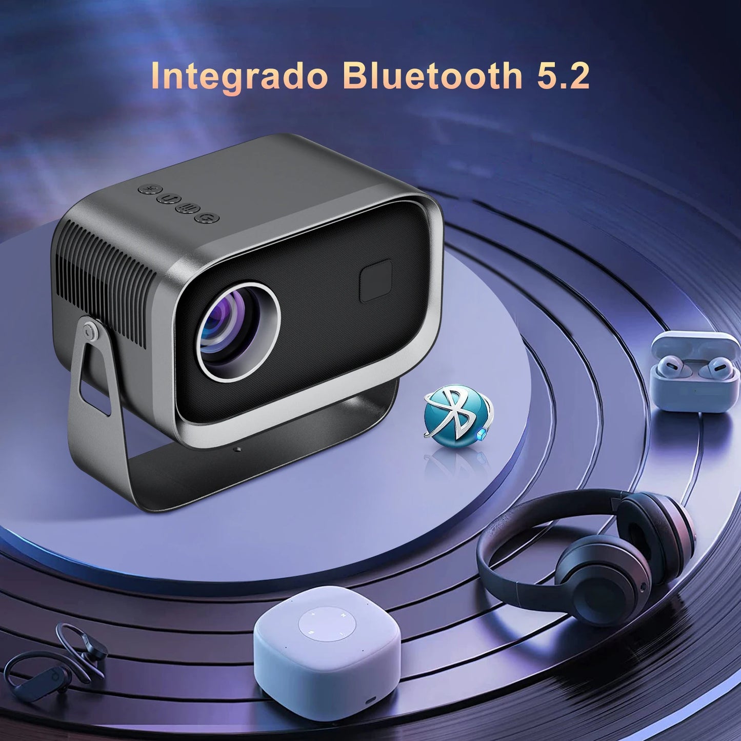 P28B Support 4K Projector AVI Android 11 Wifi6 BT5.2 Smart TV 720P Cinema Outdoor Movie Electronic Focus Excellent Sound