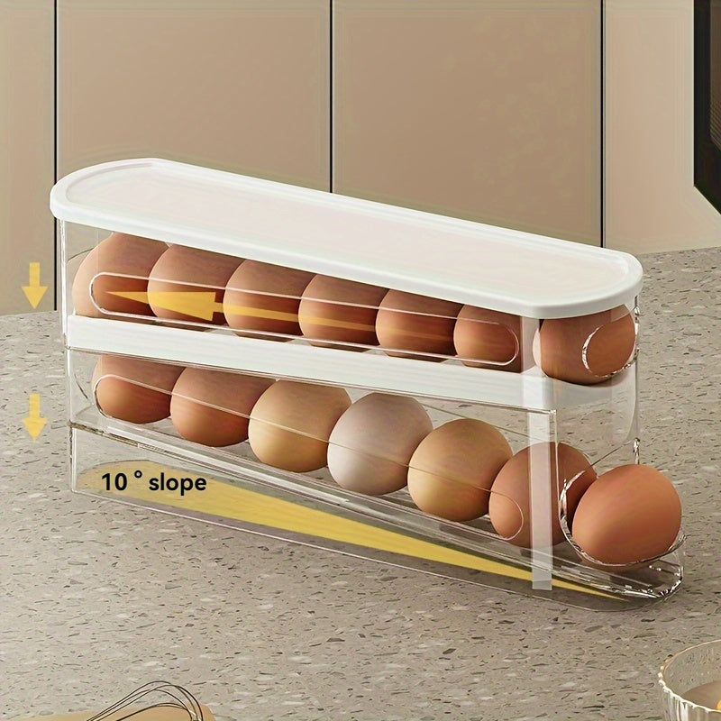 Rolling Egg Stack Rack
