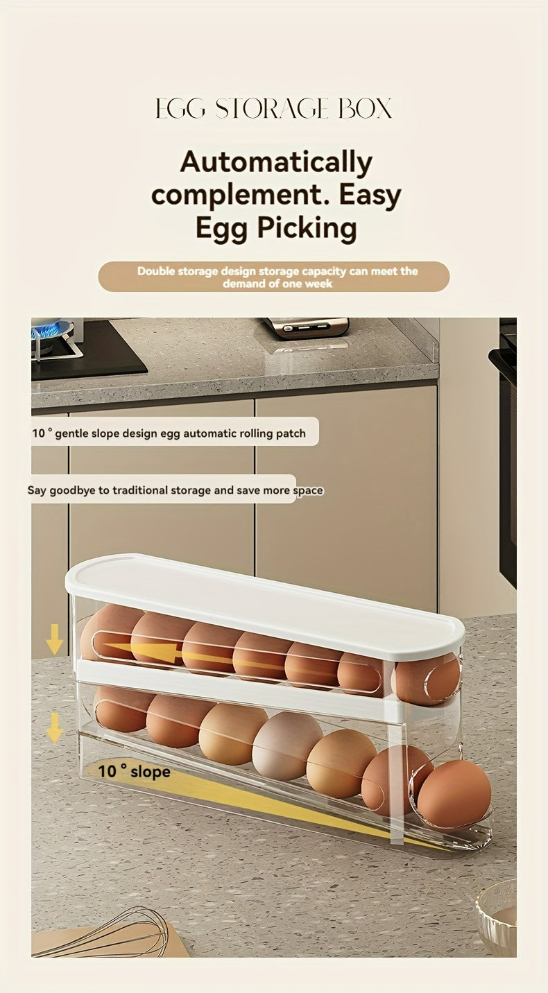 Rolling Egg Stack Rack