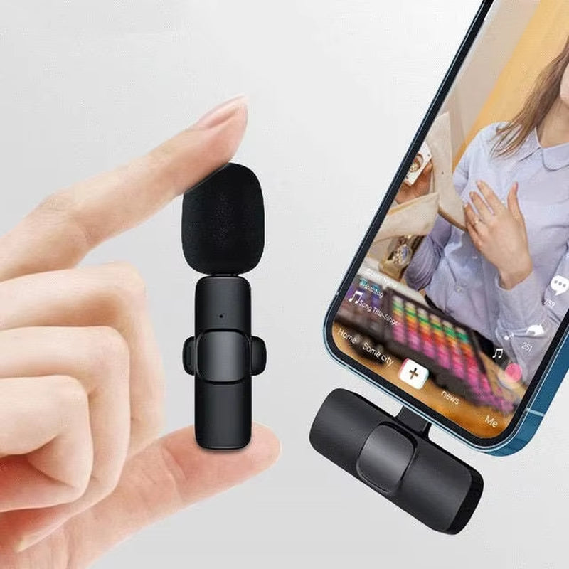 KEKAXI Wireless Microphone Wireless Lapel Microphone Portable Vid