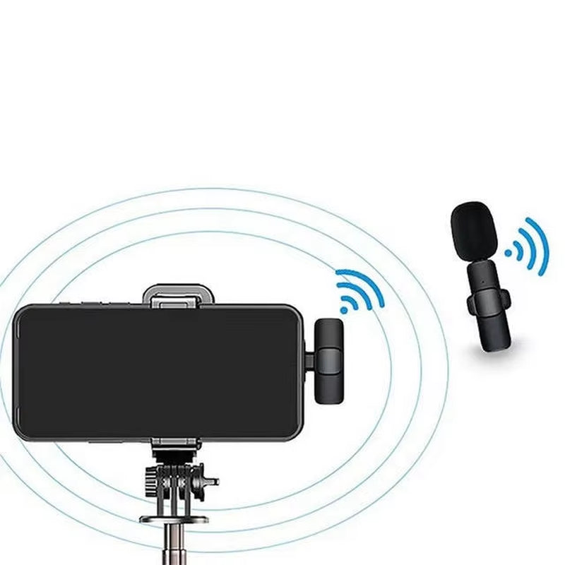 KEKAXI Wireless Microphone Wireless Lapel Microphone Portable Vid