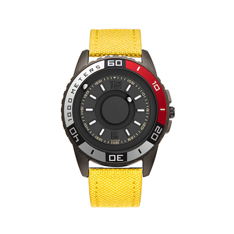 Magnetic Black Technology Metal Watch