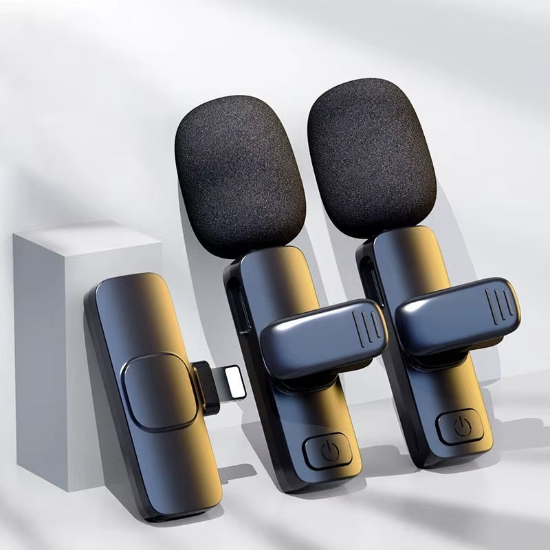 KEKAXI Wireless Microphone Wireless Lapel Microphone Portable Vid