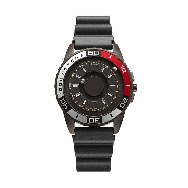 Magnetic Black Technology Metal Watch