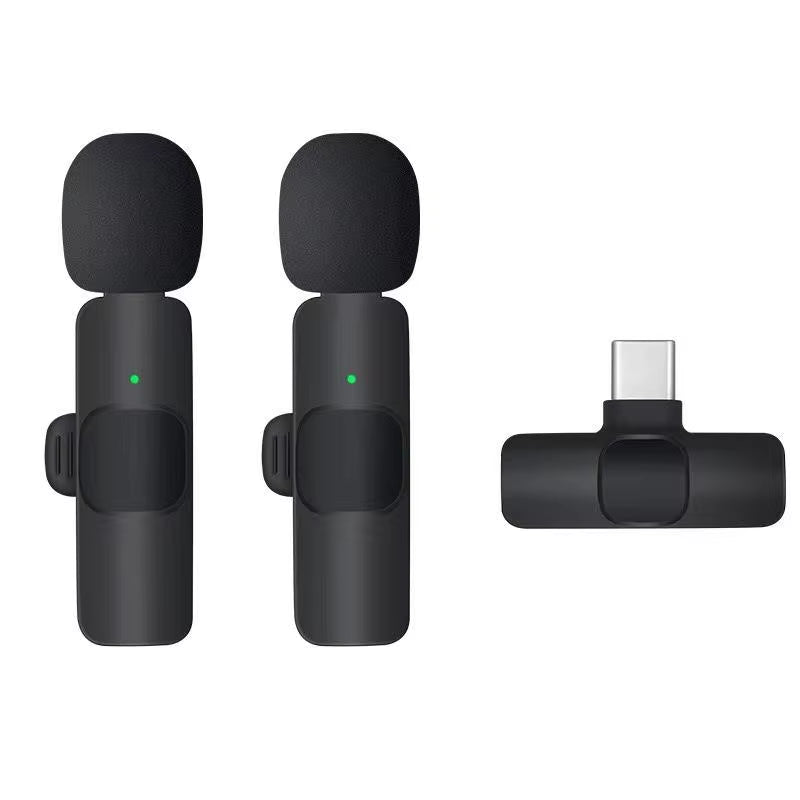 KEKAXI Wireless Microphone Wireless Lapel Microphone Portable Vid