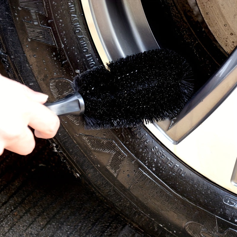 Complete Car Detailing Kit: Chenille Wash Mitt, Wheel Brush, Dusting Brush, Vent Cleaning Tool, Long & Short Brushes, Wax Applicator Sponge, and Duster - Non-Electric Auto Maintenance Set