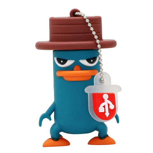 USB Flash Drive Pendrive Funny Lovely Perry the Platypus Shape Flash Memory 2.0 Pen Memory U Disk 4G 8G 16G 32GB 256GB USB Drive