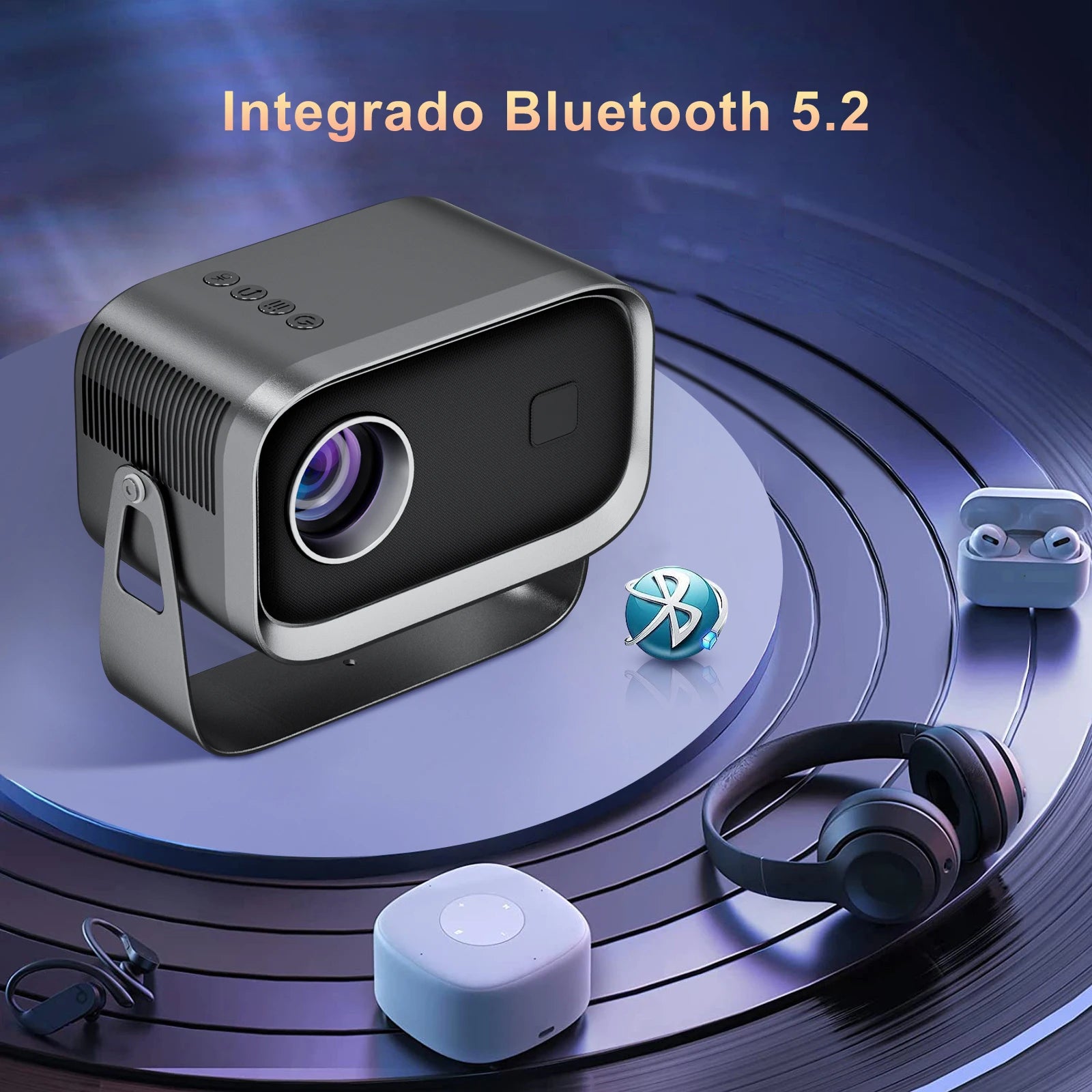 P28B Support 4K Projector AVI Android 11 Wifi6 BT5.2 Smart TV 720P Cinema Outdoor Movie Electronic Focus Excellent Sound